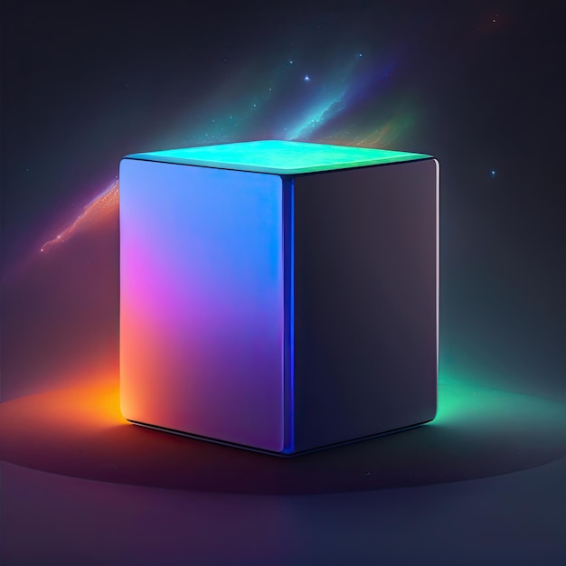 Abstract light background with cubes