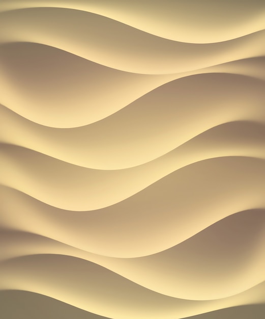Abstract light background with flowing waves of sand color