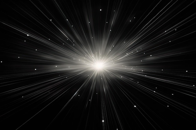 Abstract Light on Black Background Beautiful rays of light intricately captured on a dark backdrop