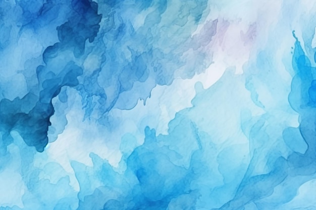 Abstract light blue watercolor for background