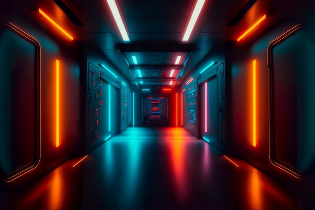 Абстрактный светлый фон коридора
