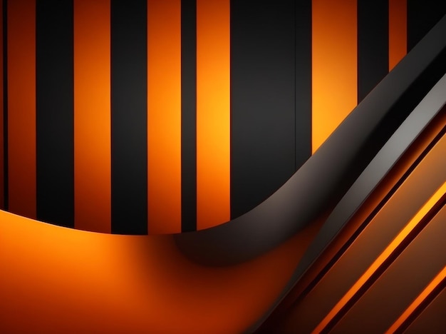 Abstract light effect texture in orange and black wallpaper