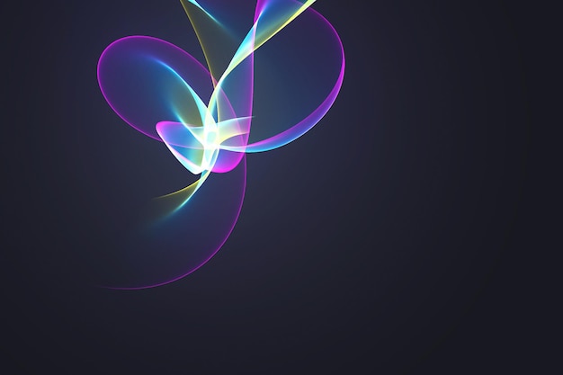 Abstract light flowing lines background