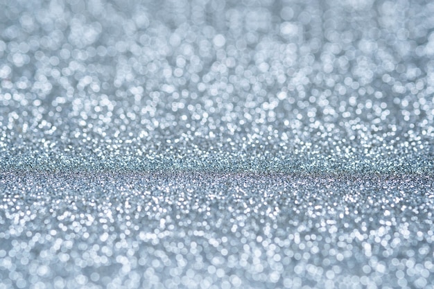 Photo abstract light silver sparkling glitter wall and floor