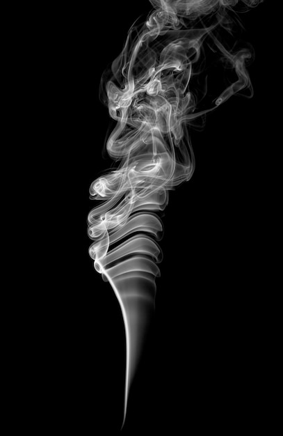 Abstract light smoke on a dark background