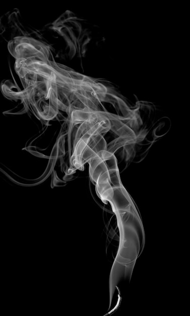 Фото Абстрактный легкий дым на темном фоне