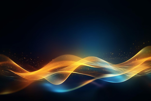 Абстрактная световая волна футуристический фон светящийся неоновый движущийся высокоскоростной волновой линии и боке огни