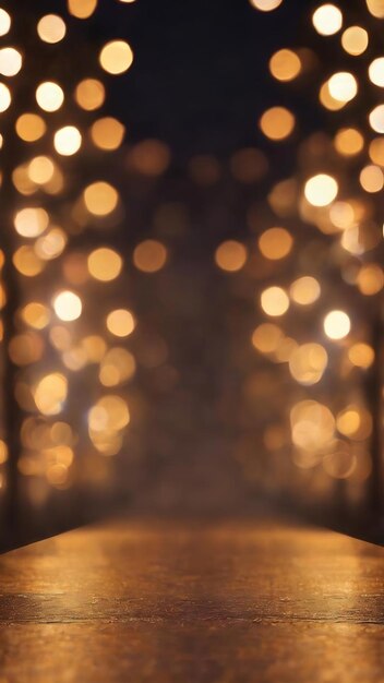 Abstract lights background blurred and soft focus image of festive lights with bokeh