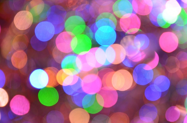 Abstract lights with bokeh effect