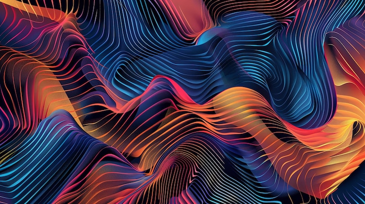 Foto abstract lijnen naadloos behang
