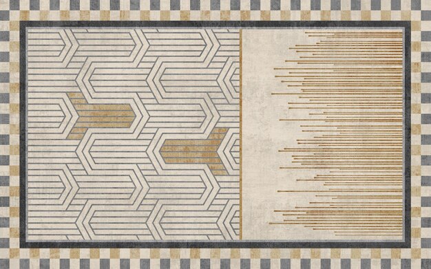Abstract line art background pattern, gray carpet backdrop.