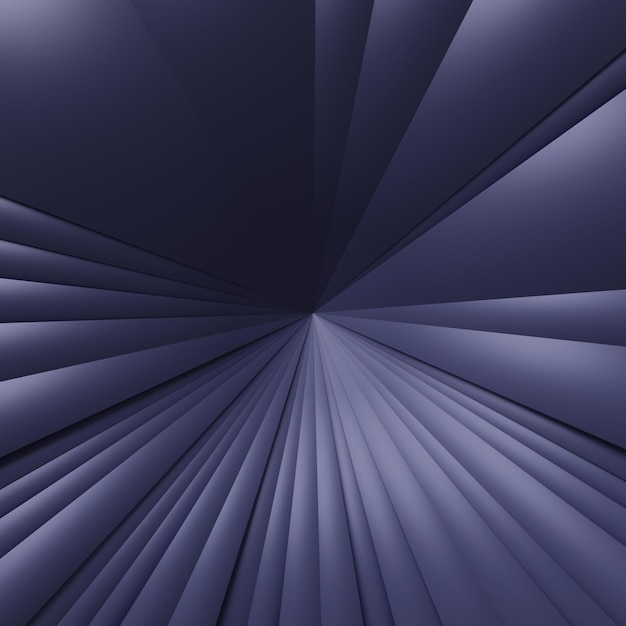 Abstract line background from the center 3d render of very peri 2022 color