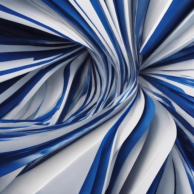 Abstract lines in blue and white are a symbol of movement