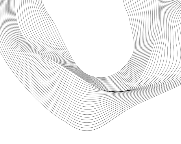 抽象的な線の色は波の白い背景のデザイン要素です。ベクトル イラスト eps 10 グランジ エレガントな名刺印刷パンフレット チラシ バナー カバー 本ラベル生地