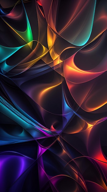 Abstract lines and shapes of geometric intensity color background