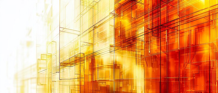 Photo abstract lines and textures a futuristic pattern of light and geometry modern design in perspective