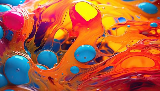 추상적인 액체 배경 액체 색상 배경 3D 색상