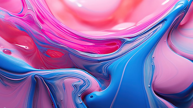 Abstract liquid acrylic generative ai