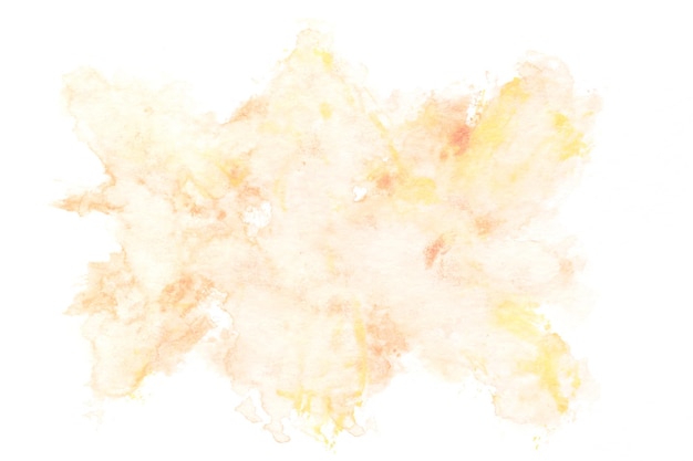 Abstract liquid art background Brown watercolor translucent blots on white paper