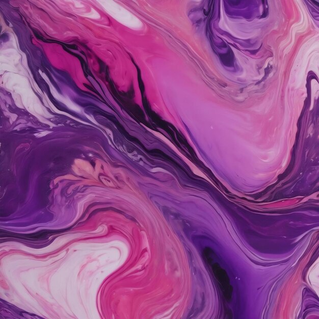 Abstract of liquid art painting in purple and pink color in marble texture