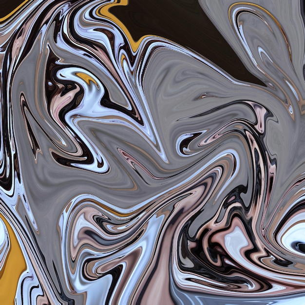 Фото Абстрактный жидкий фон, эффект плавной краски, мрамор, жидкие краски