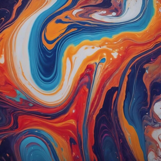 Abstract liquid background flowing paint effect marble liquid paints