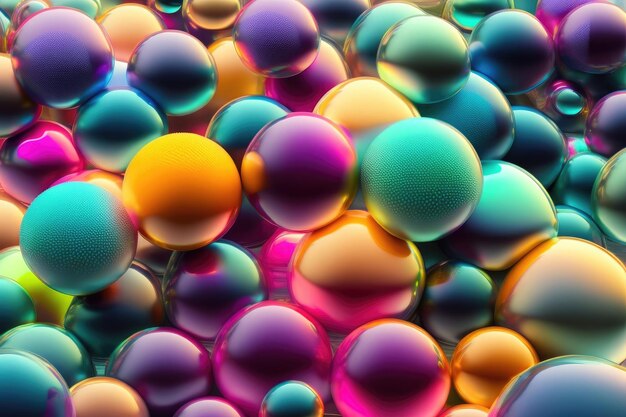 Abstract liquid bubbles or abstract wallpaper cool background ai generated