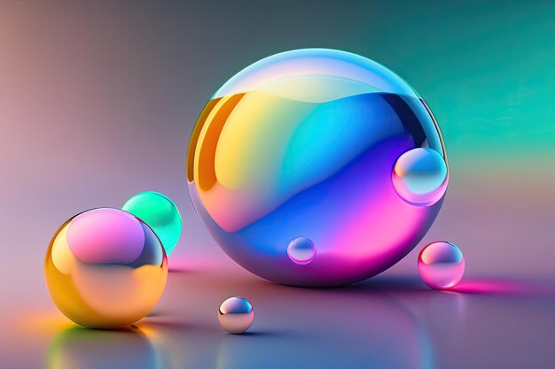 Abstract liquid bubbles or abstract wallpaper cool background ai generated
