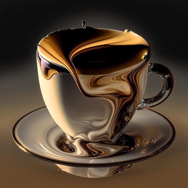 Abstract liquid coffee