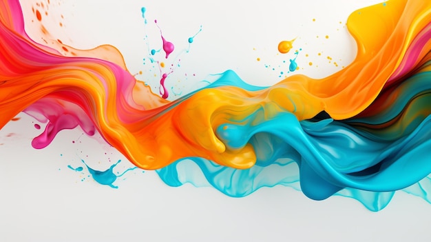 abstract liquid color white background