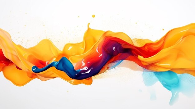 abstract liquid color white background