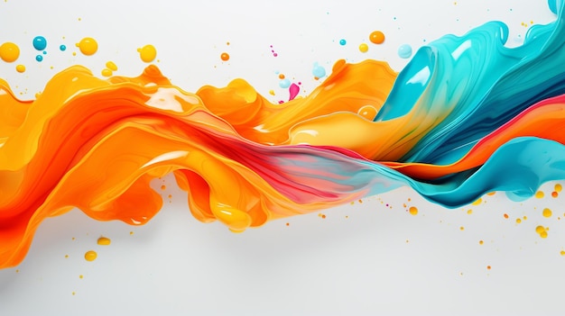 abstract liquid color white background