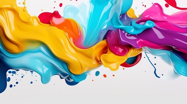 abstract liquid color white background