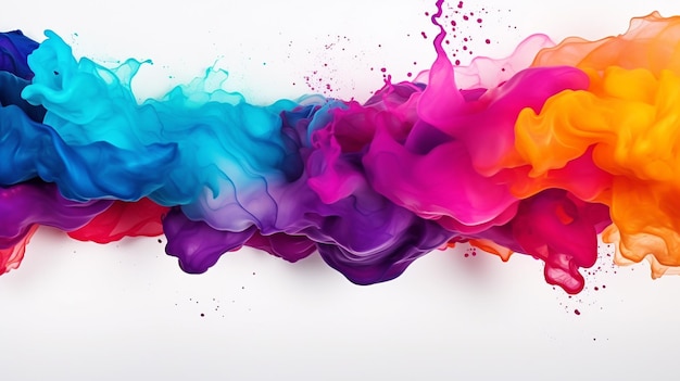 abstract liquid color white background