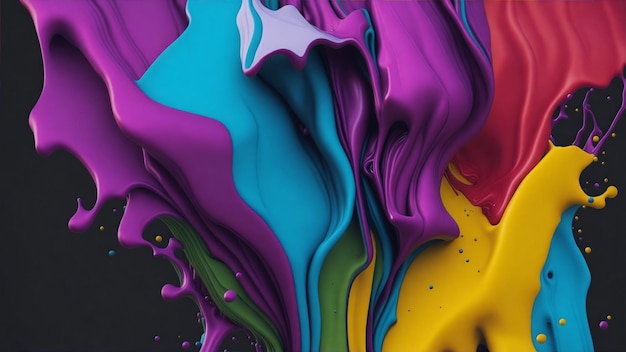 Abstract liquid colour explosion background