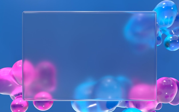 Abstract liquid glassmorphism background