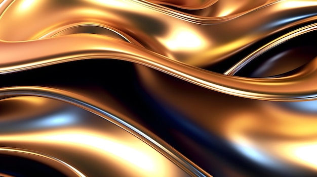 abstract liquid gold background