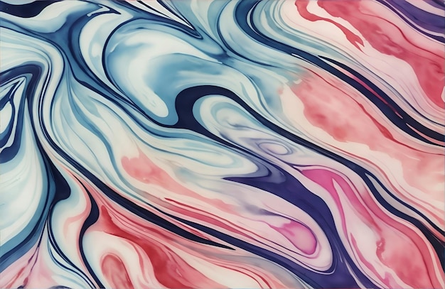 Abstract Liquid Marble Texture Ink Ripples Watercolor Design Background