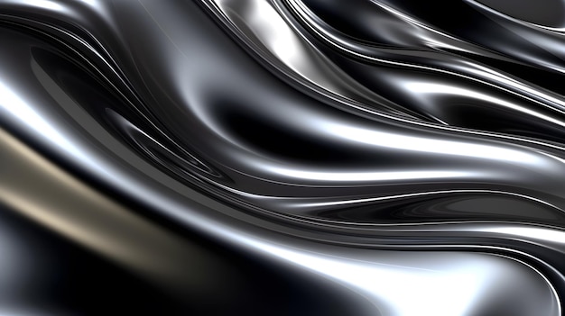 abstract liquid silver background