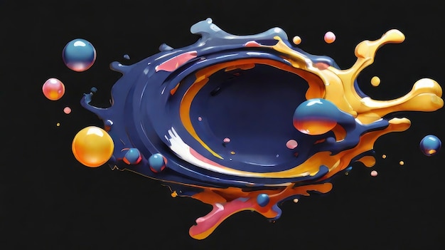 abstract liquid splash