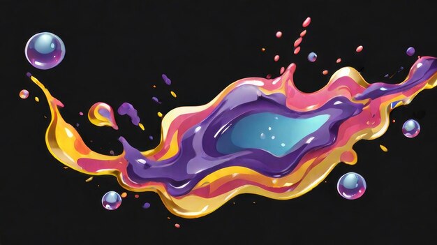 Photo abstract liquid splash