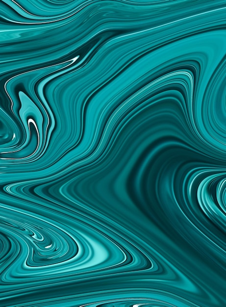 Photo abstract liquid turquoise background. vertical image