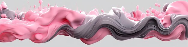 Abstract liquid wave background flowing liquid generative ai