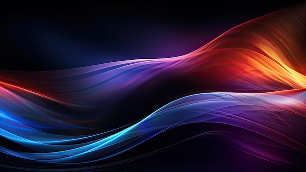 Abstract liquid wavy shapes futuristic 3d banner wallpaper background Generative AIxA