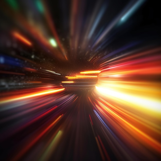 abstract long exposure dynamic speed light trails background