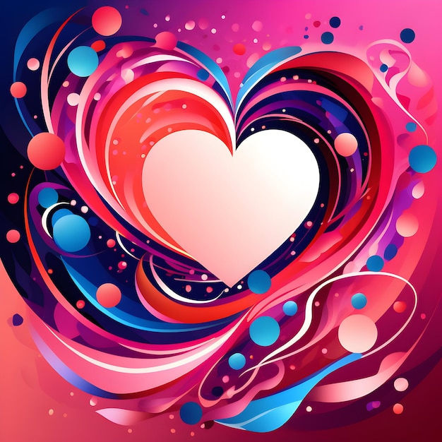 Абстрактная любовь сердце день святого Валентина