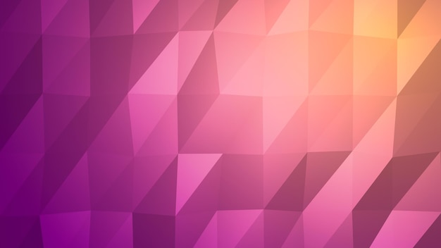 Abstract low poly colorful background. Calming Coral and Velvet Violet Colors