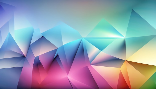 Abstract LowPoly background Colorful polygonal geometrical pattern