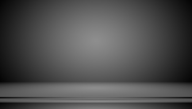 Абстрактный роскошный черный градиент с фоном виньетки границы студийный фон - хорошо использовать как фоновый фон, студийный фон, градиентную рамку.