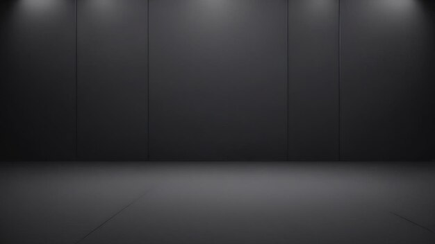 Photo abstract luxury blur dark grey and black gradient used as background studio wall for display your p